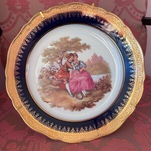 Limoges large plate Made in France